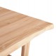 Τραπέζι "LEOPOLD" από ξύλο σε ανοιχτό φυσικό χρώμα 200.5x107x76