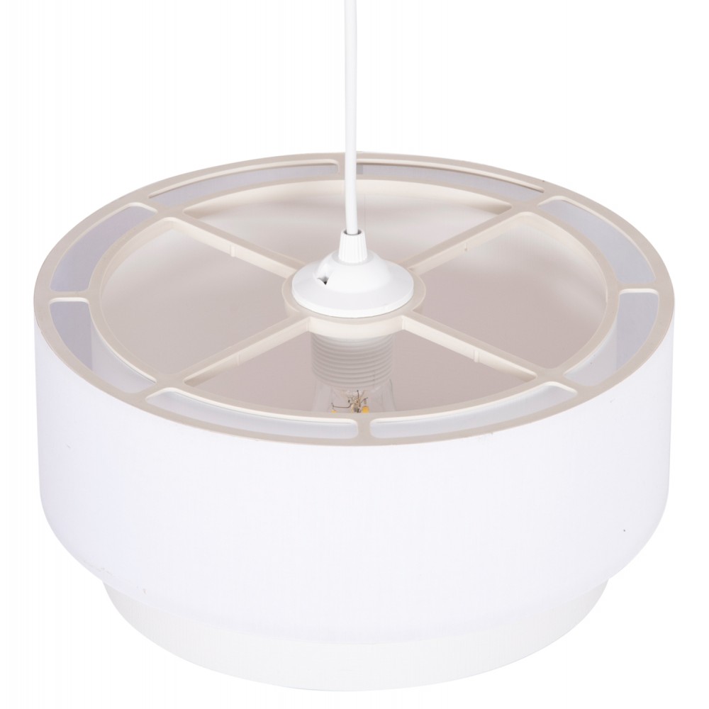 Φωτιστικό οροφής "KRIKS" από pvc σε χρώμα λευκό Φ30x70