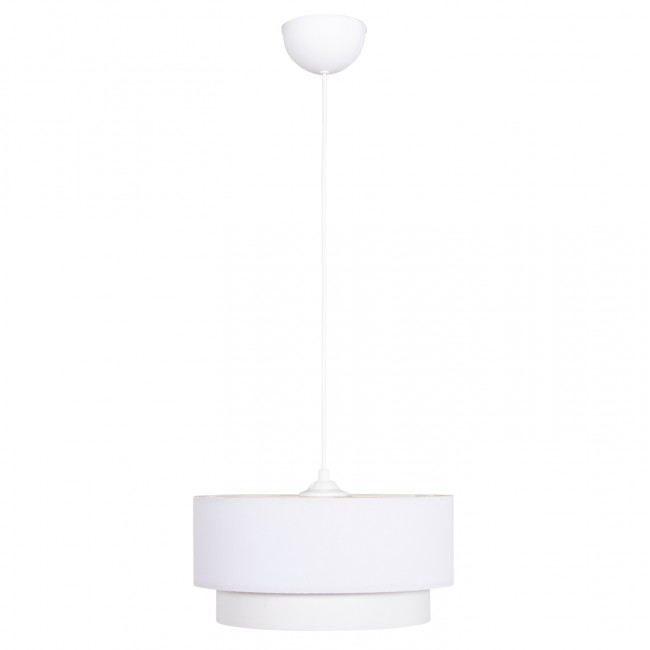 Φωτιστικό οροφής "KRIKS" από pvc σε χρώμα λευκό Φ30x70