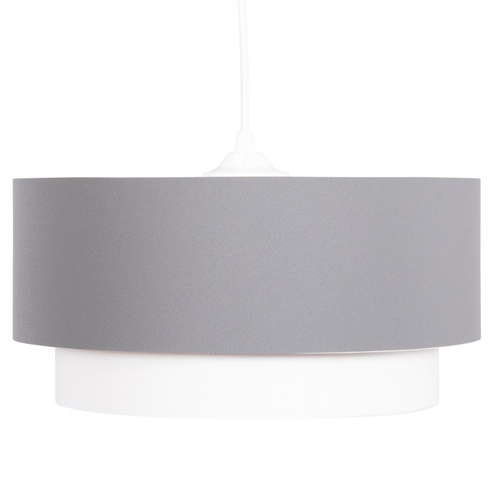 Φωτιστικό οροφής "KRIKS" από pvc σε χρώμα γκρι/λευκό Φ30x70