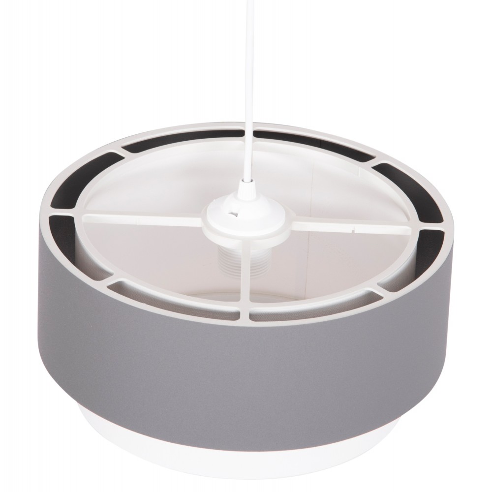 Φωτιστικό οροφής "KRIKS" από pvc σε χρώμα γκρι/λευκό Φ30x70