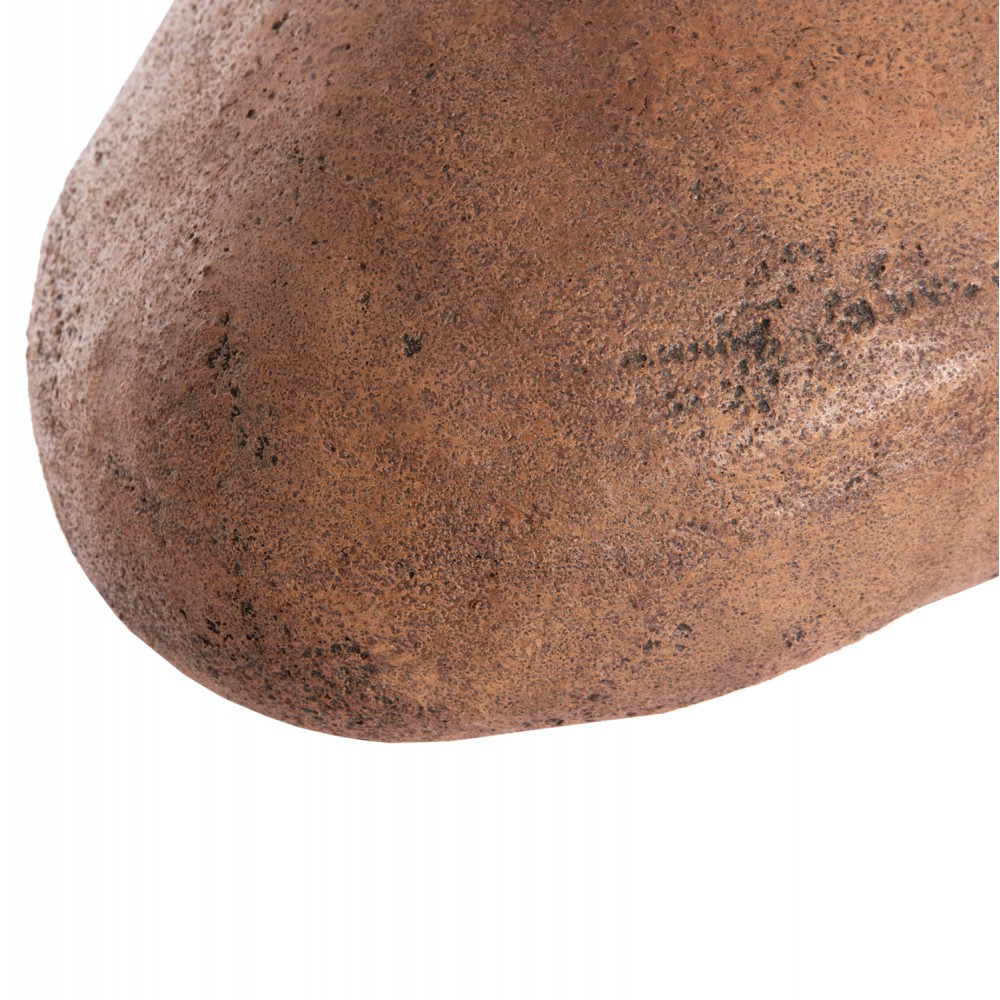 Φωτιστικό οροφής "STONER" από ρητίνη σε χρώμα σκούρο μπεζ 56x31x31