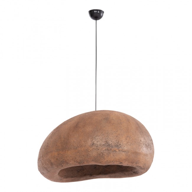 Φωτιστικό οροφής "STONER" από ρητίνη σε χρώμα σκούρο μπεζ 72x60x32