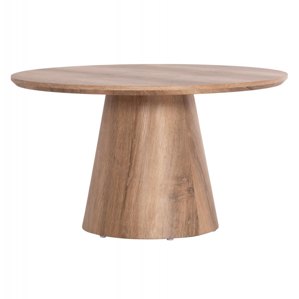 Τραπέζι σαλονιού "KARAN" από mdf σε χρώμα φυσικό Φ80x45.5