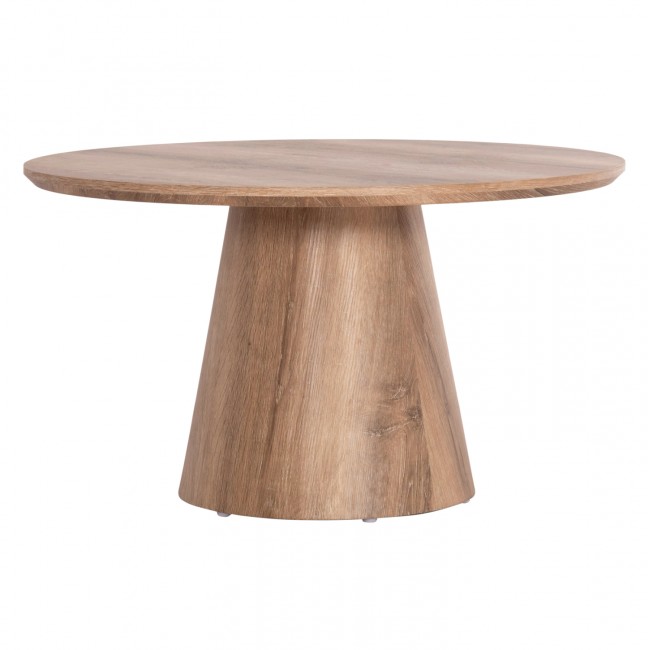 Τραπέζι σαλονιού "KARAN" από mdf σε χρώμα φυσικό Φ80x45.5