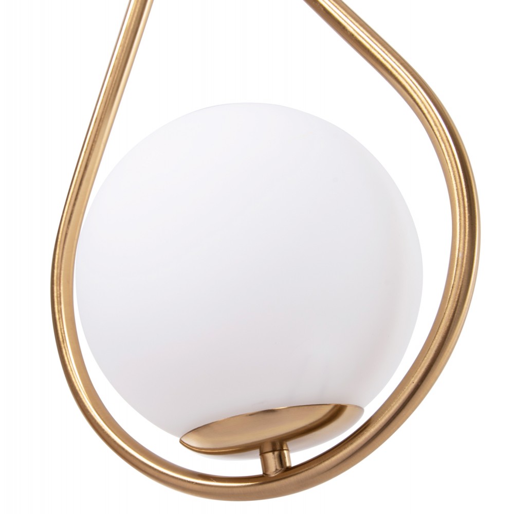 Απλίκα τοίχου "BAIS" από μέταλλο σε χρώμα χρυσό 21x21x44