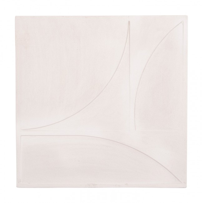 Πίνακας "SANTORINI" από mdf σε χρώμα υπόλευκο 80x80