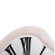 Ρολόι τοίχου "SANTORINI" από mdf σε χρώμα υπόλευκο/μαύρο 58x2.5x61