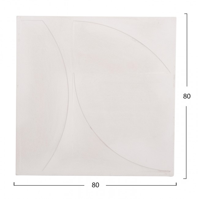 Πίνακας "SANTORINI" από mdf σε χρώμα υπόλευκο 80x80