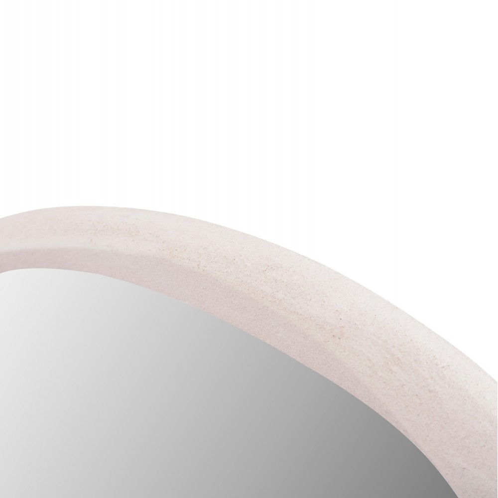 Καθρέπτης τοίχου "SANTORINI" από mdf σε χρώμα υπόλευκο 90x3,2x60