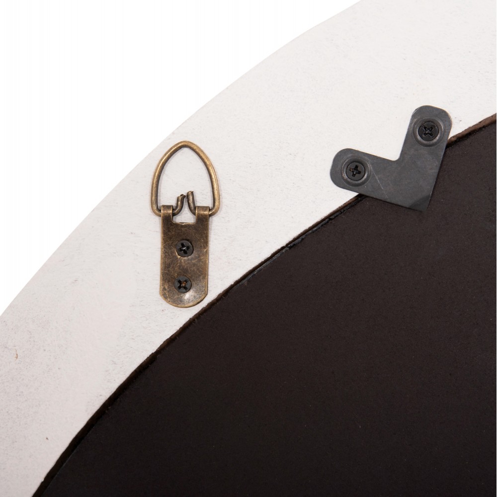 Καθρέπτης τοίχου "SANTORINI" από mdf σε χρώμα υπόλευκο 90x3,2x60