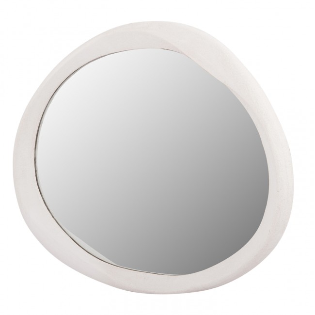 Καθρέπτης τοίχου "SANTORINI" από mdf σε χρώμα υπόλευκο 90x3,2x60