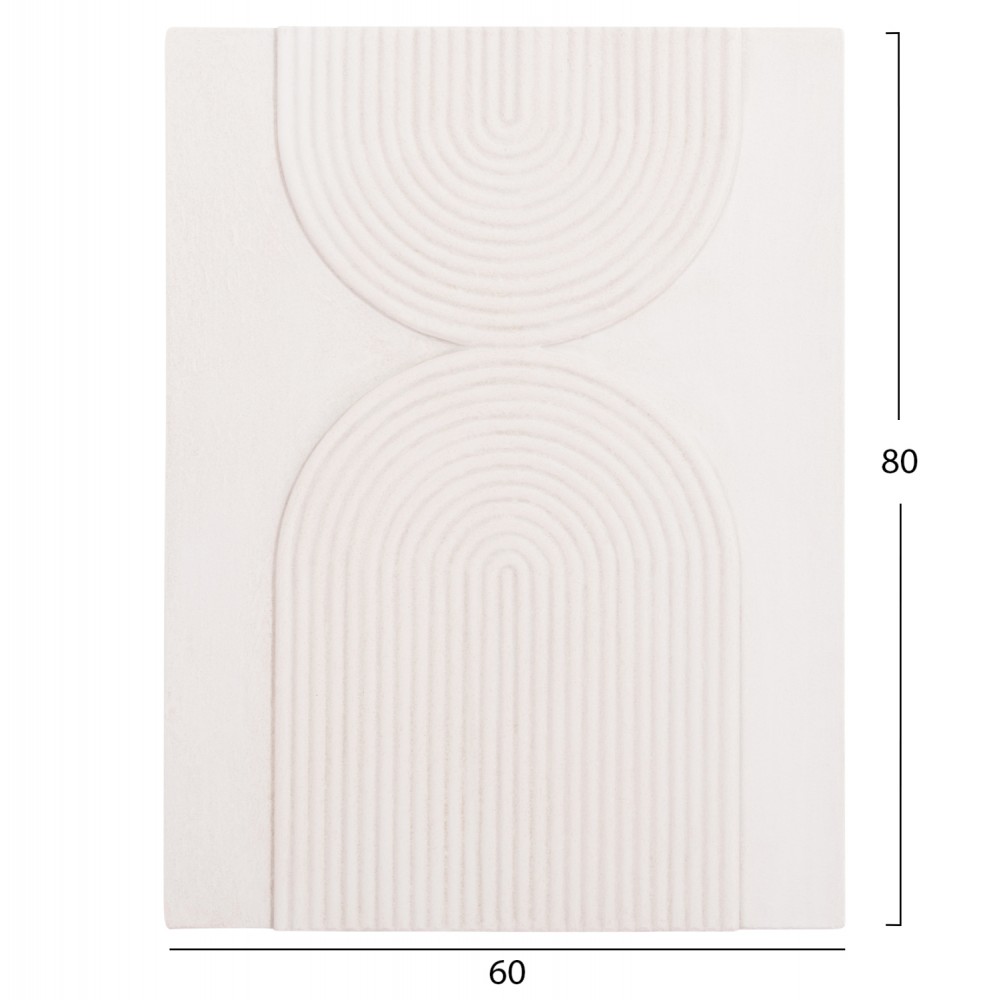 Πίνακας "SANTORINI" από mdf σε χρώμα υπόλευκο 60x80