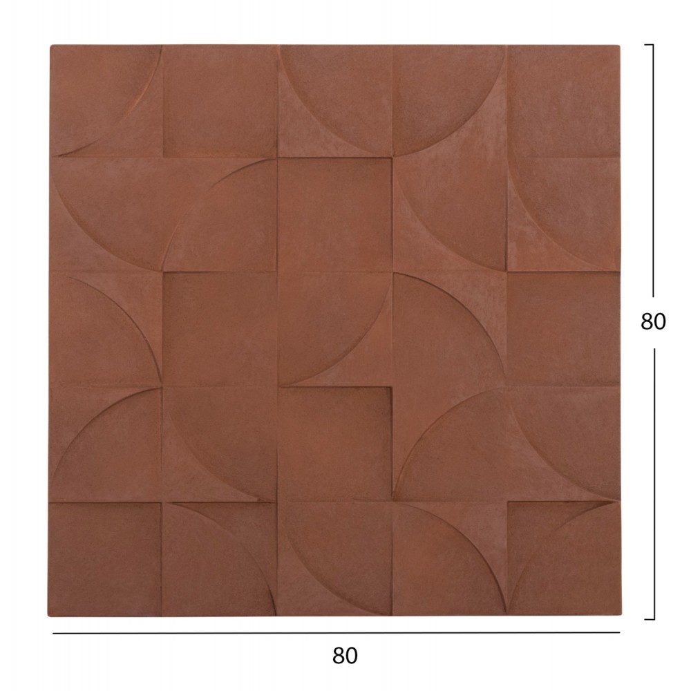 Πίνακας "SANTORINI" από mdf σε χρώμα καφέ 80x80