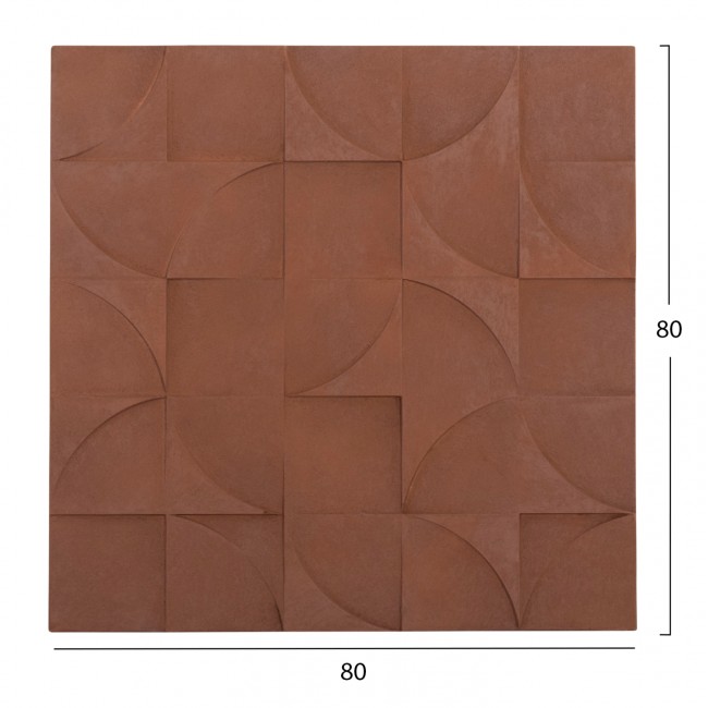 Πίνακας "SANTORINI" από mdf σε χρώμα καφέ 80x80