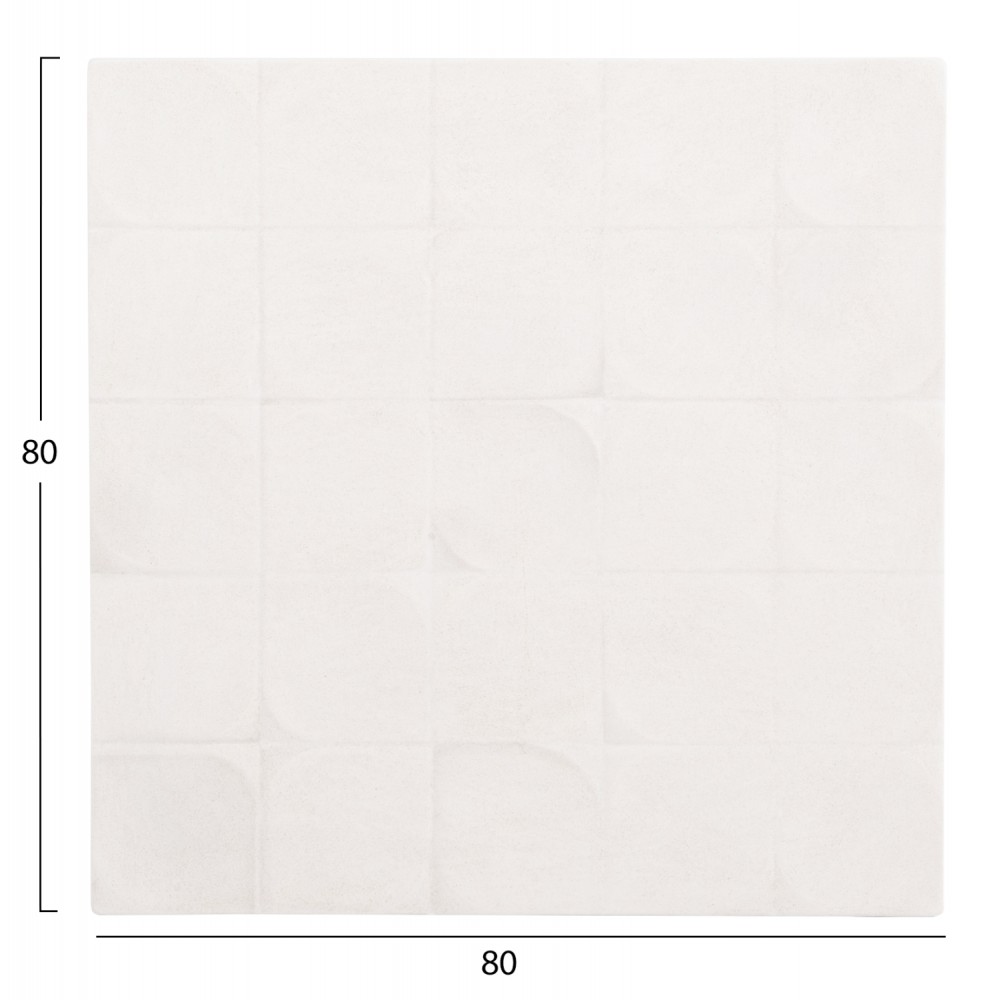 Πίνακας "SANTORINI" από mdf σε χρώμα υπόλευκο 80x80