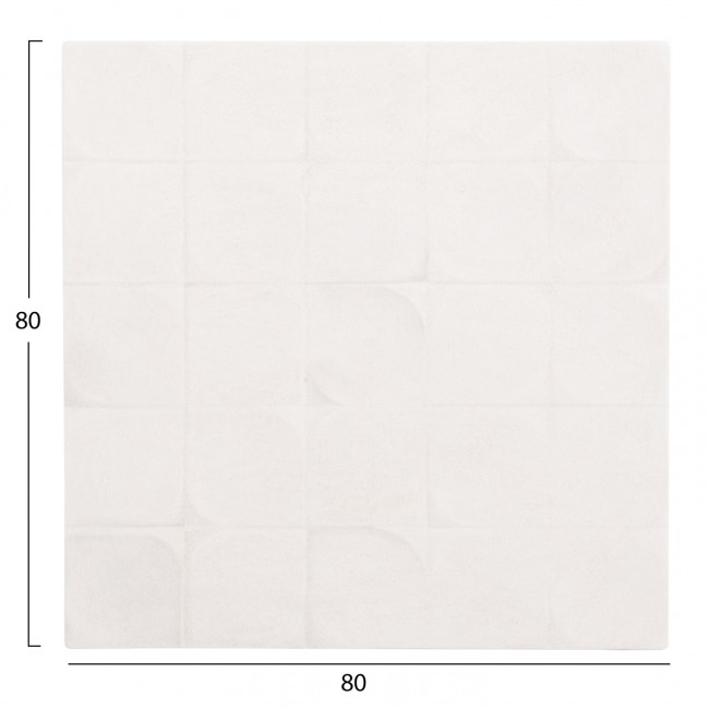 Πίνακας "SANTORINI" από mdf σε χρώμα υπόλευκο 80x80