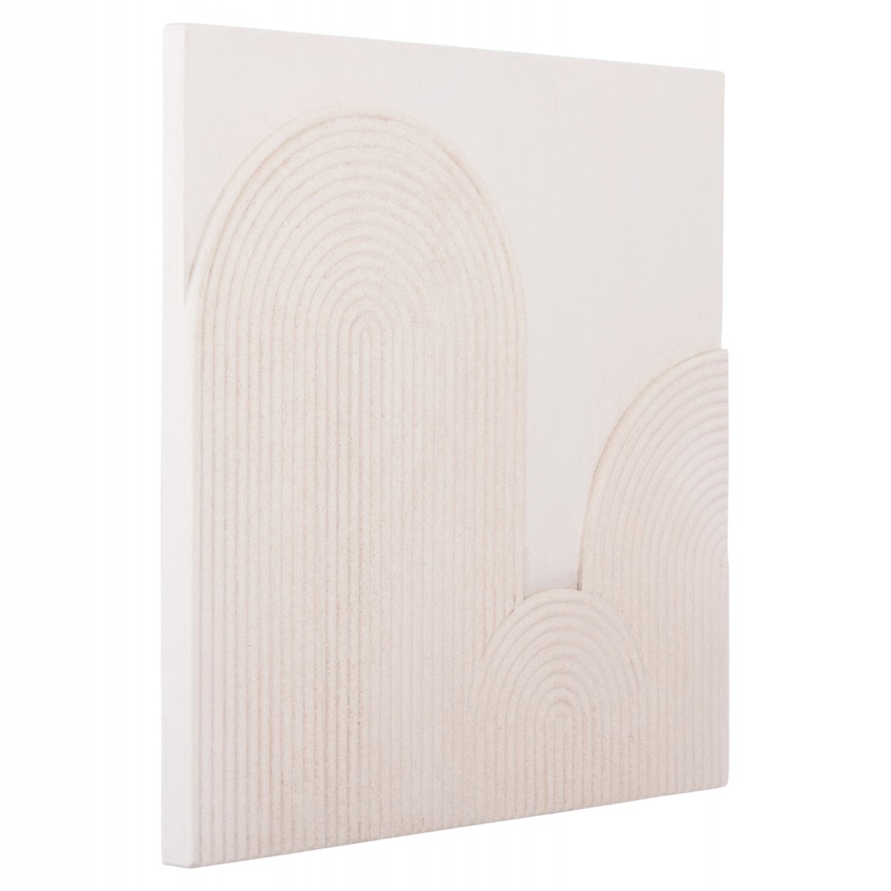 Πίνακας "SANTORINI" από mdf σε χρώμα υπόλευκο 80x80