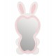 Καθρέπτης δαπέδου "BUNNY" παιδικός από mdf σε χρώμα λευκό/ροζ 80x162