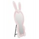 Καθρέπτης δαπέδου "BUNNY" παιδικός από mdf σε χρώμα λευκό/ροζ 80x162