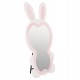 Καθρέπτης δαπέδου "BUNNY" παιδικός από mdf σε χρώμα λευκό/ροζ 80x162