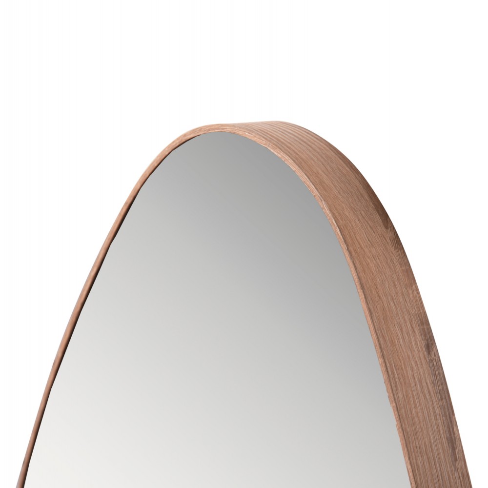 Καθρέπτης τοίχου "DROP" από mdf σε χρώμα φυσικό 50x80