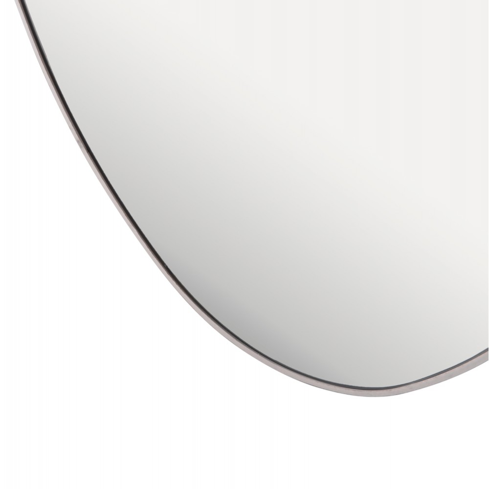 Καθρέπτης τοίχου "DROP" από mdf σε χρώμα λευκό μαρμάρου 50x80