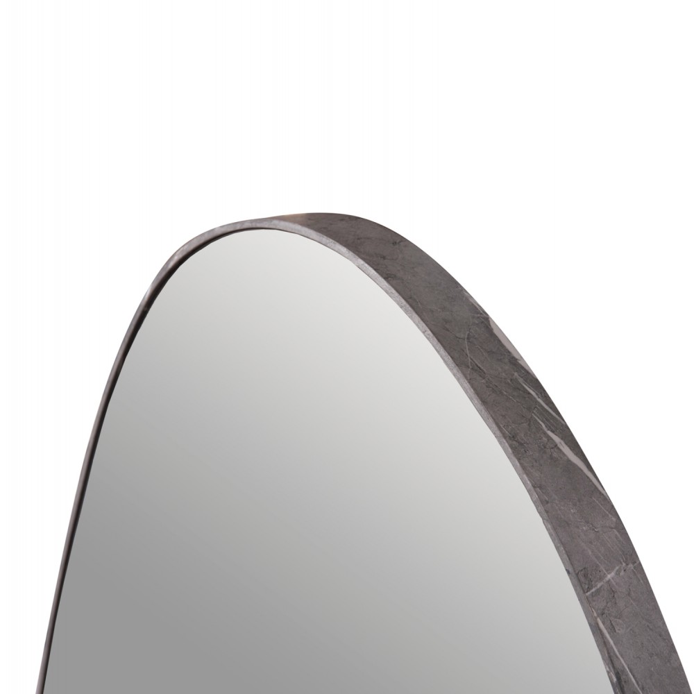 Καθρέπτης τοίχου "IRREGU" από mdf σε χρώμα γκρι μαρμάρου 60x80