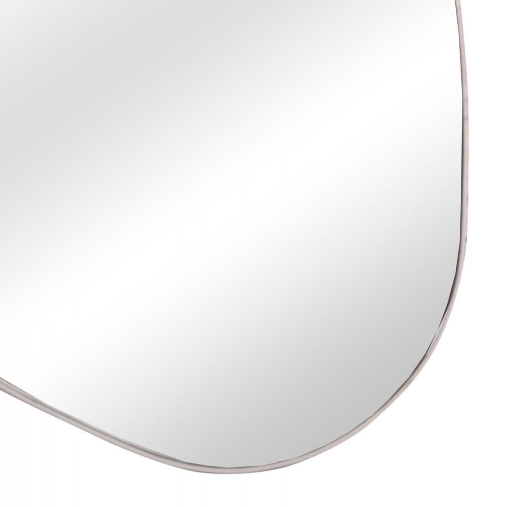 Καθρέπτης τοίχου "IRREGU" από mdf σε χρώμα λευκό μαρμάρου 60x80