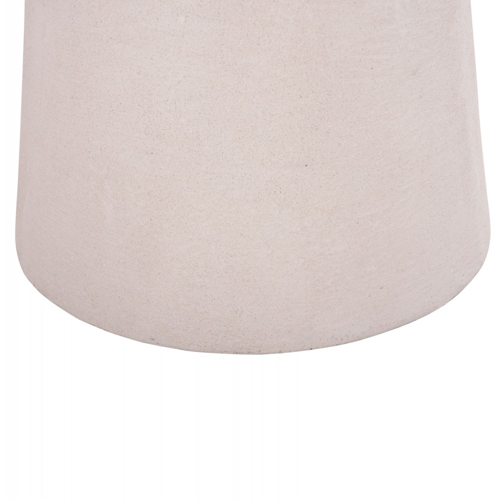 Τραπέζι σαλονιού "SANTORINI" από mdf σε χρώμα υπόλευκο Φ48x49