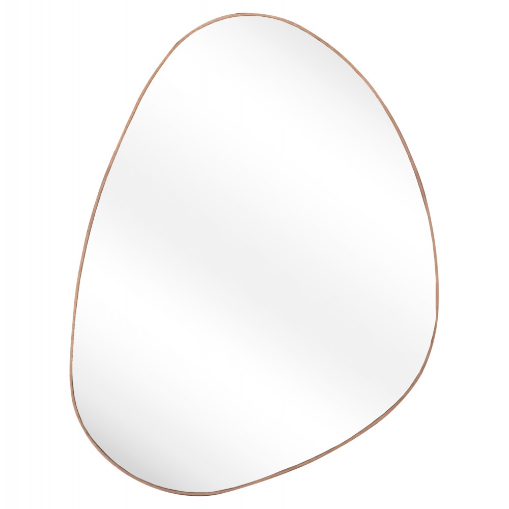 Καθρέπτης τοίχου "IRREGU" από mdf σε χρώμα φυσικό 60x80