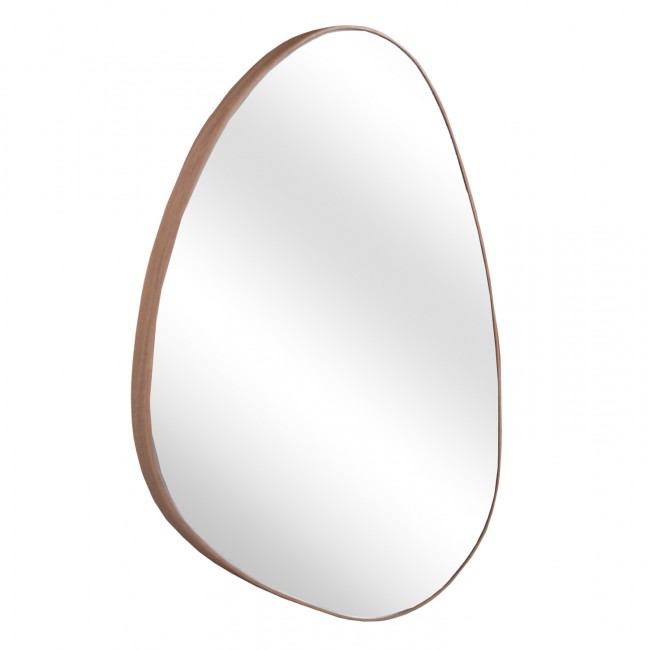 Καθρέπτης τοίχου "IRREGU" από mdf σε χρώμα φυσικό 60x80