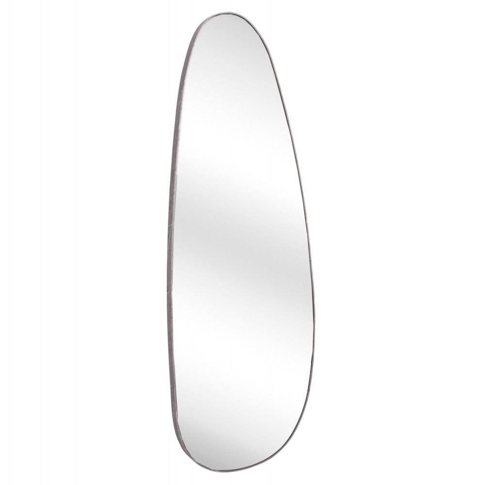 Καθρέπτης τοίχου "CRITHER" από mdf σε χρώμα γκρι μαρμάρου 49x140