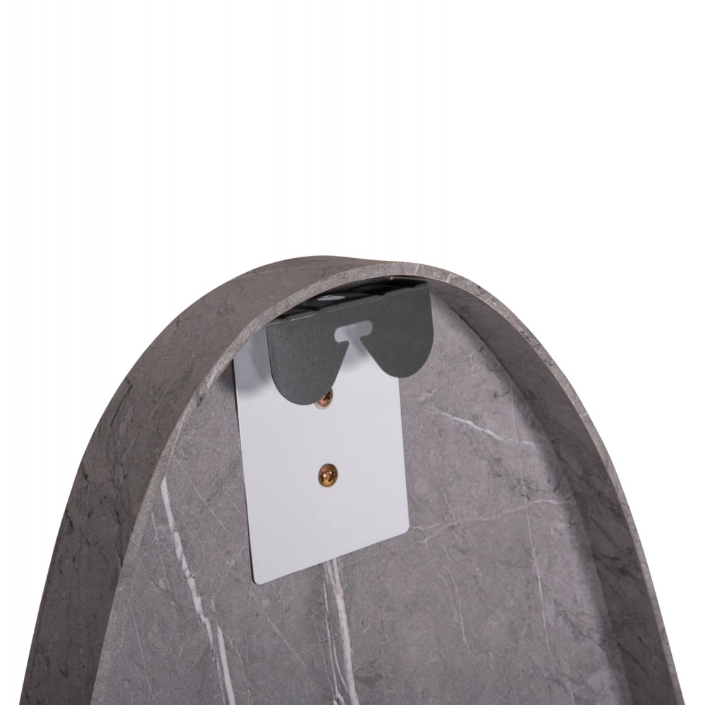 Καθρέπτης τοίχου "CRITHER" από mdf σε χρώμα γκρι μαρμάρου 49x140