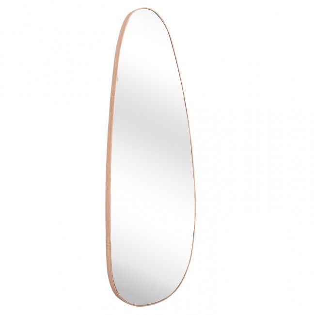 Καθρέπτης τοίχου "CRITHER" από mdf σε χρώμα φυσικό 49x140