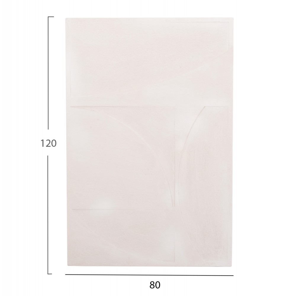 Πίνακας "SANTORINI" από mdf σε χρώμα υπόλευκο 80x120