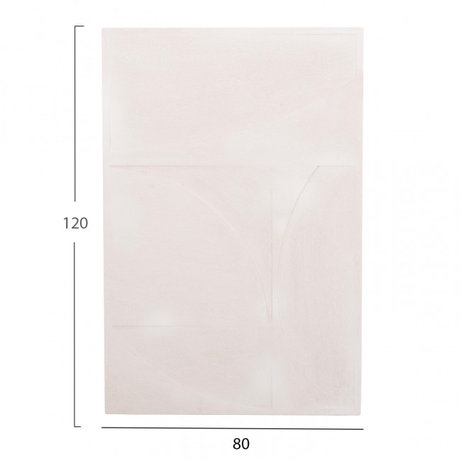 Πίνακας "SANTORINI" από mdf σε χρώμα υπόλευκο 80x120