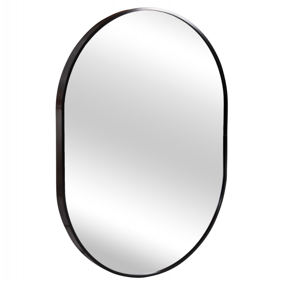 Καθρέπτης "ARCHER" από αλουμίνιο σε χρώμα μαύρο 59x79