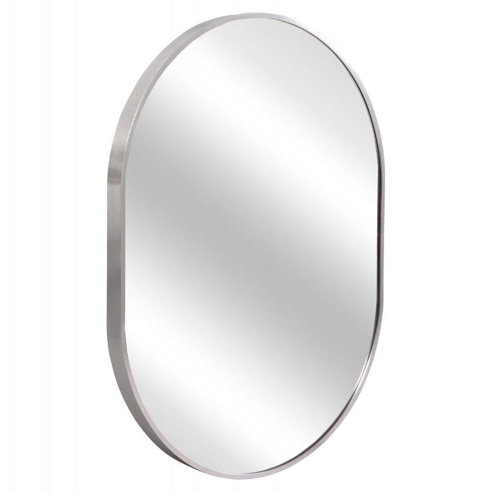 Καθρέπτης "ARCHER" από αλουμίνιο σε χρώμα ασημί 59x79