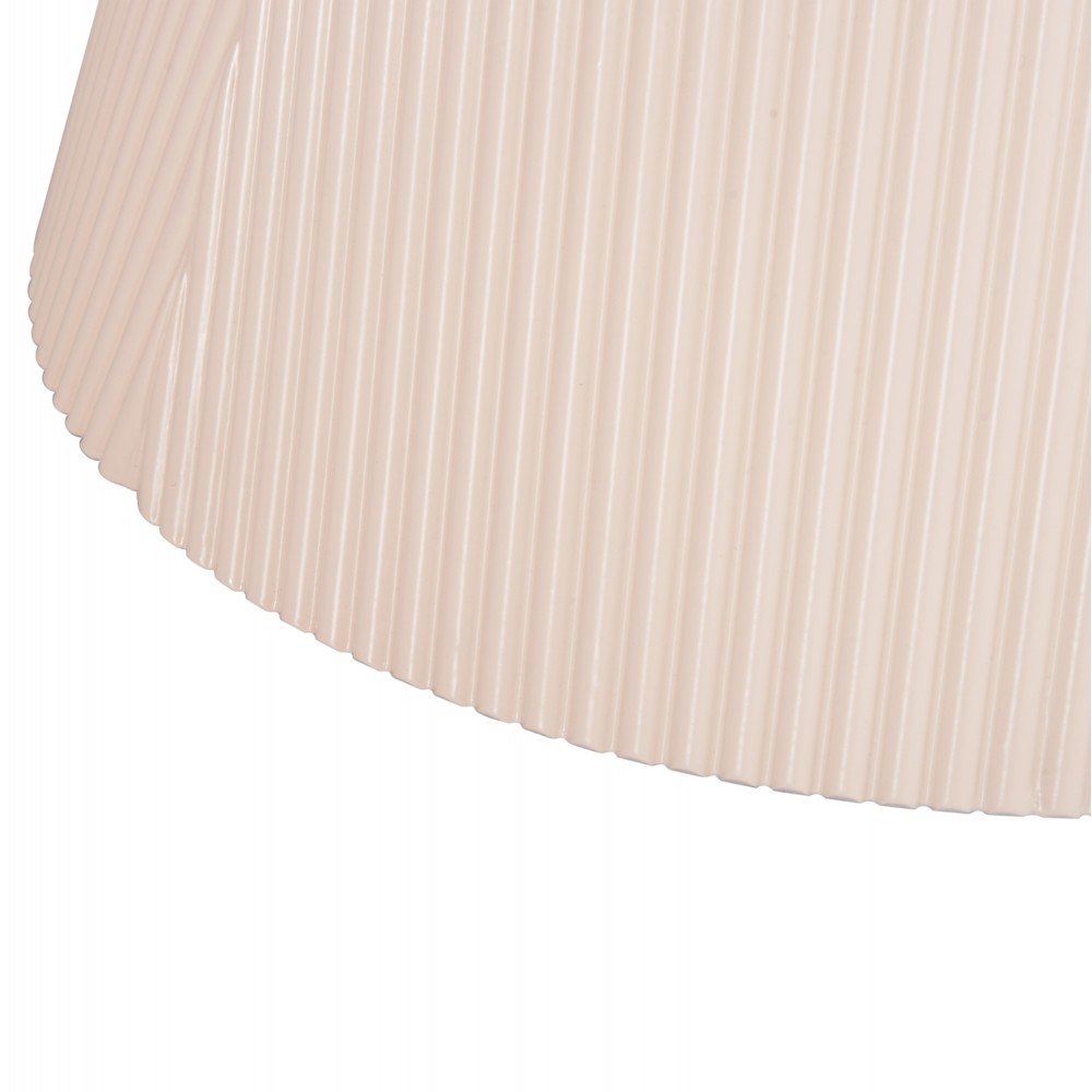 Τραπέζι σαλονιού "DUNCAN" από mdf/κεραμικό σε χρώμα κρεμ λευκό Φ80x41