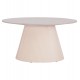 Τραπέζι σαλονιού "DUNCAN" από mdf/κεραμικό σε χρώμα κρεμ λευκό Φ80x41