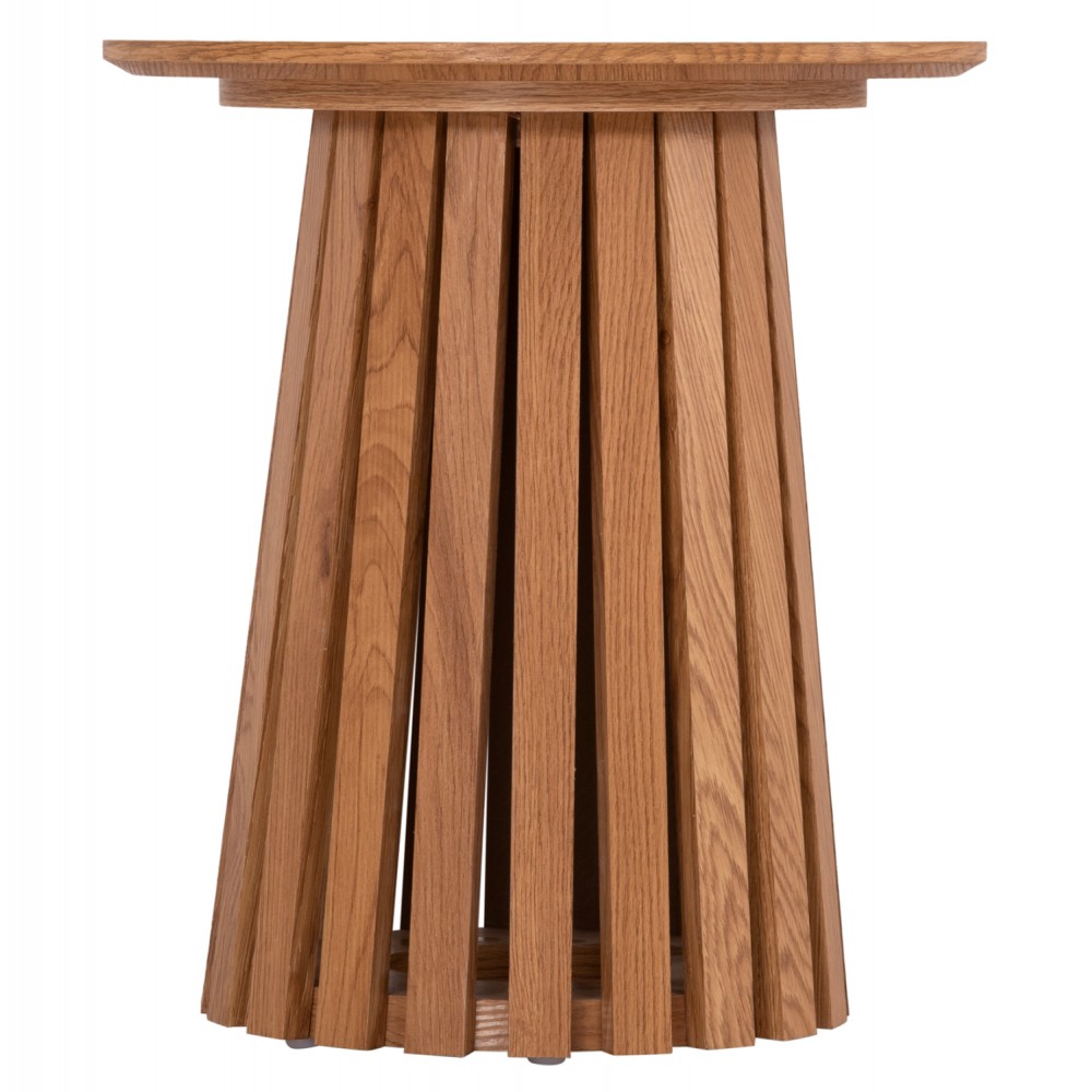 Τραπέζι βοηθητικό "TALBERT" από mdf σε χρώμα φυσικό Φ45x50.5