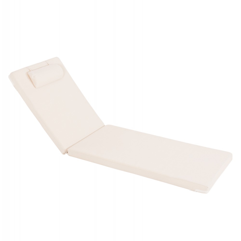 Μαξιλάρι ξαπλώστρας "SIFNOS" από textilene σε χρώμα μπεζ 190(114-76)x58x6.5