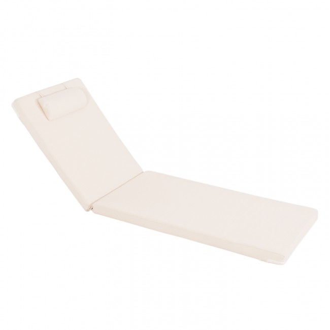 Μαξιλάρι ξαπλώστρας "SIFNOS" από textilene σε χρώμα μπεζ 190(114-76)x58x6.5