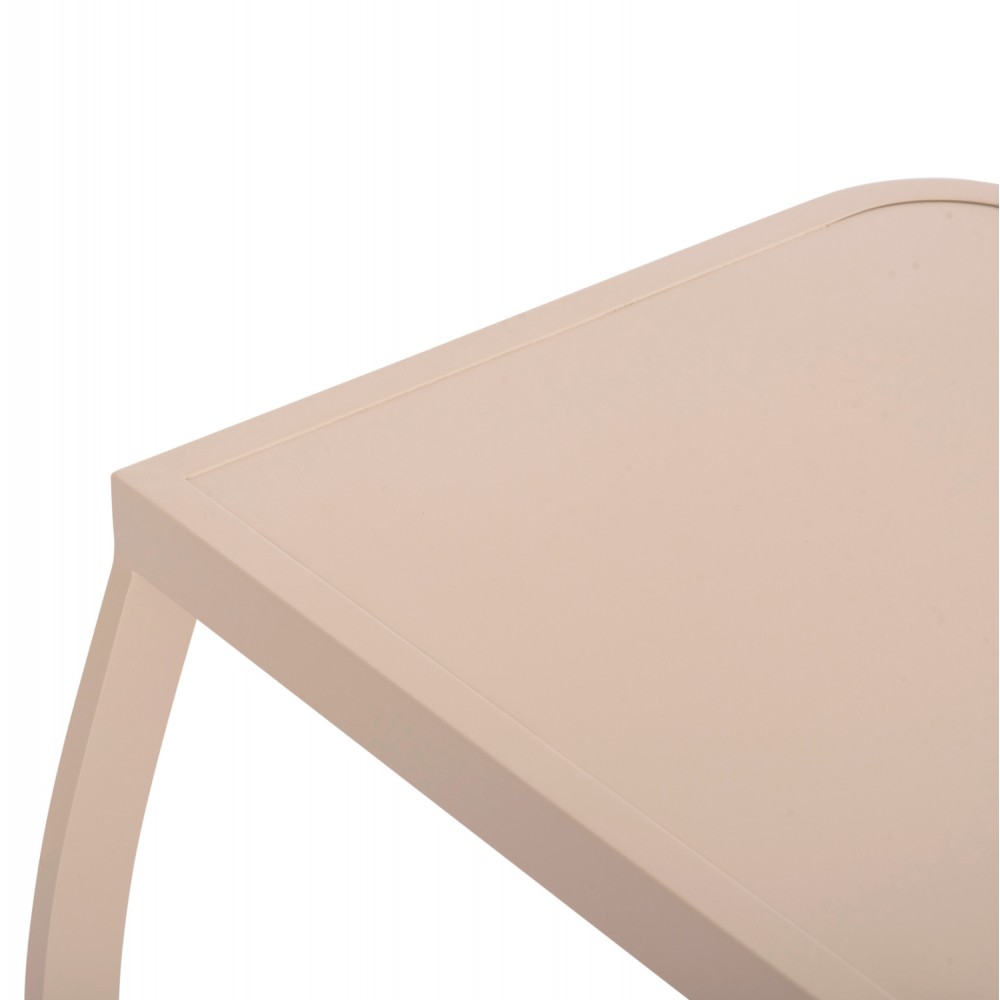 Βοηθητικό τραπέζι ξαπλώστρας "RICKON" από αλουμίνιο σε χρώμα σαμπανί 45.5x47x49.5