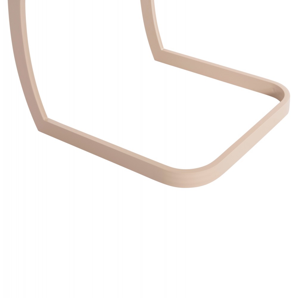 Βοηθητικό τραπέζι ξαπλώστρας "RICKON" από αλουμίνιο σε χρώμα σαμπανί 45.5x47x49.5