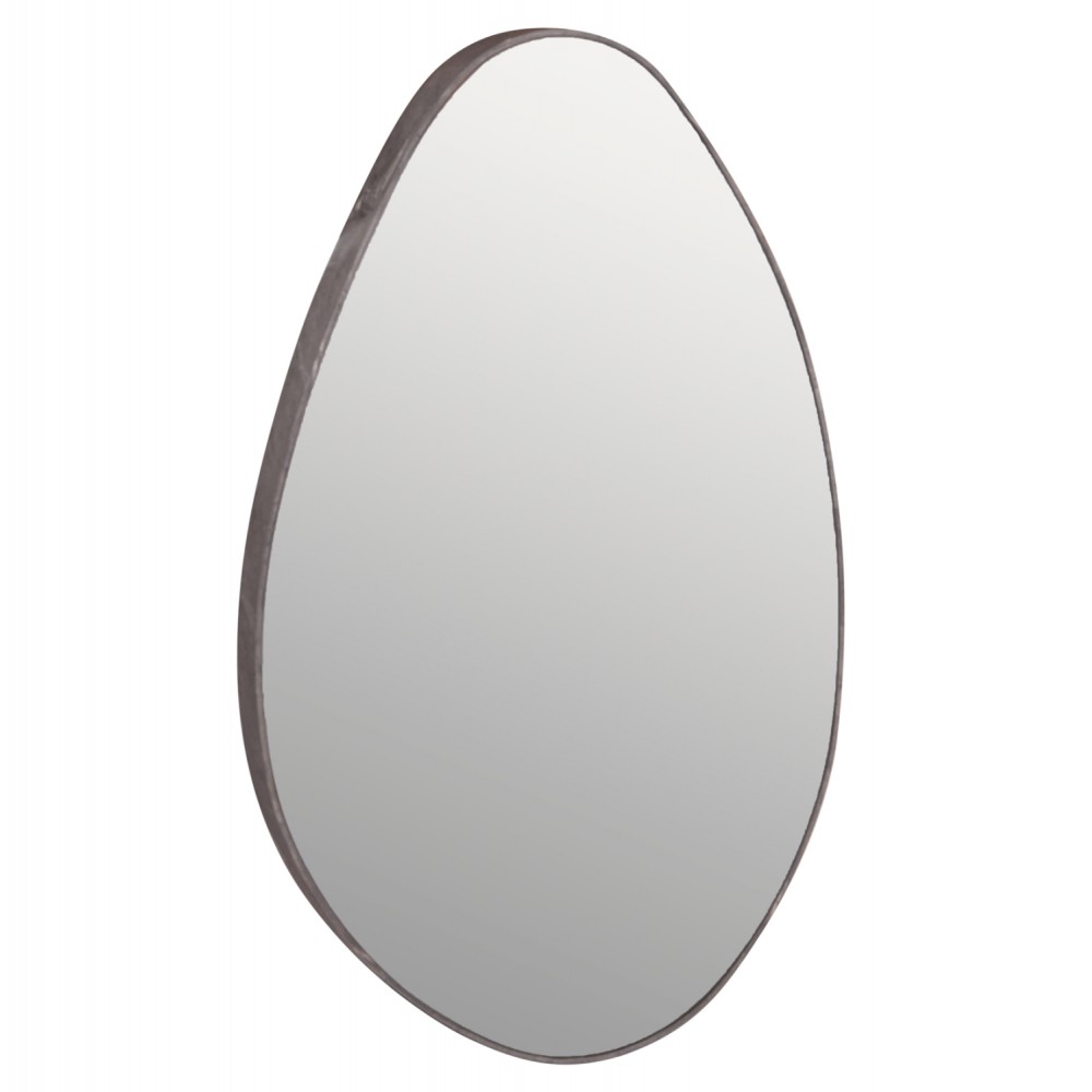 Καθρέπτης τοίχου "DROP" από mdf σε χρώμα γκρι μαρμάρου 50x80