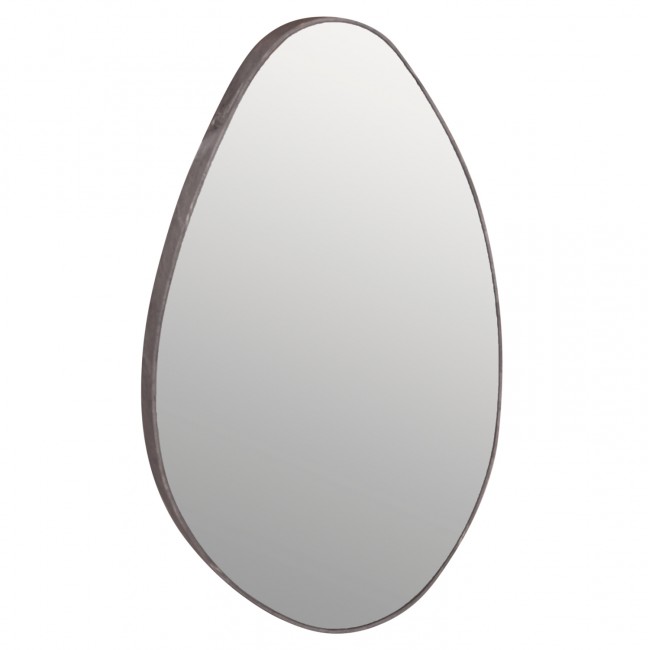 Καθρέπτης τοίχου "DROP" από mdf σε χρώμα γκρι μαρμάρου 50x80