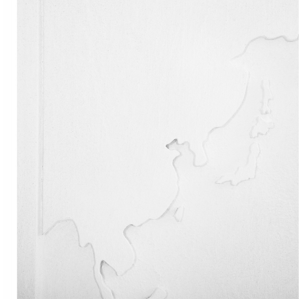 Πίνακας τρίπτυχος "SANTORINI" από mdf σε χρώμα υπόλευκο 180x4x120