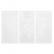 Πίνακας τρίπτυχος "SANTORINI" από mdf σε χρώμα υπόλευκο 180x4x120